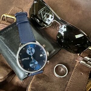 About Vintage 1815 Men's Blue Chronograph Watch